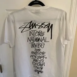 Stussy | Shirts | Stussy Tribe Stack Tee White | Poshmark